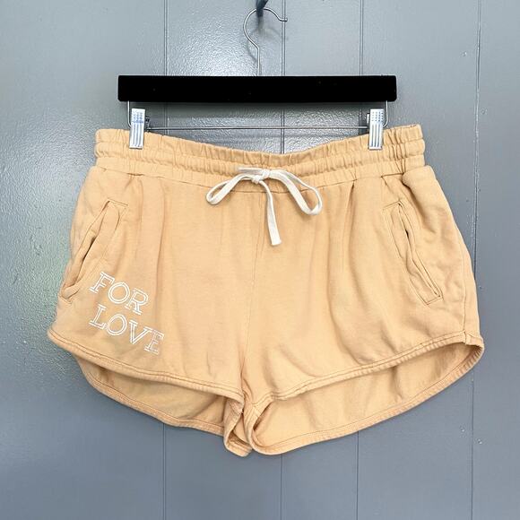 Anthropologie Daily Practice Peach Orange For Love Jersey Knit Shorts S - Picture 3 of 9